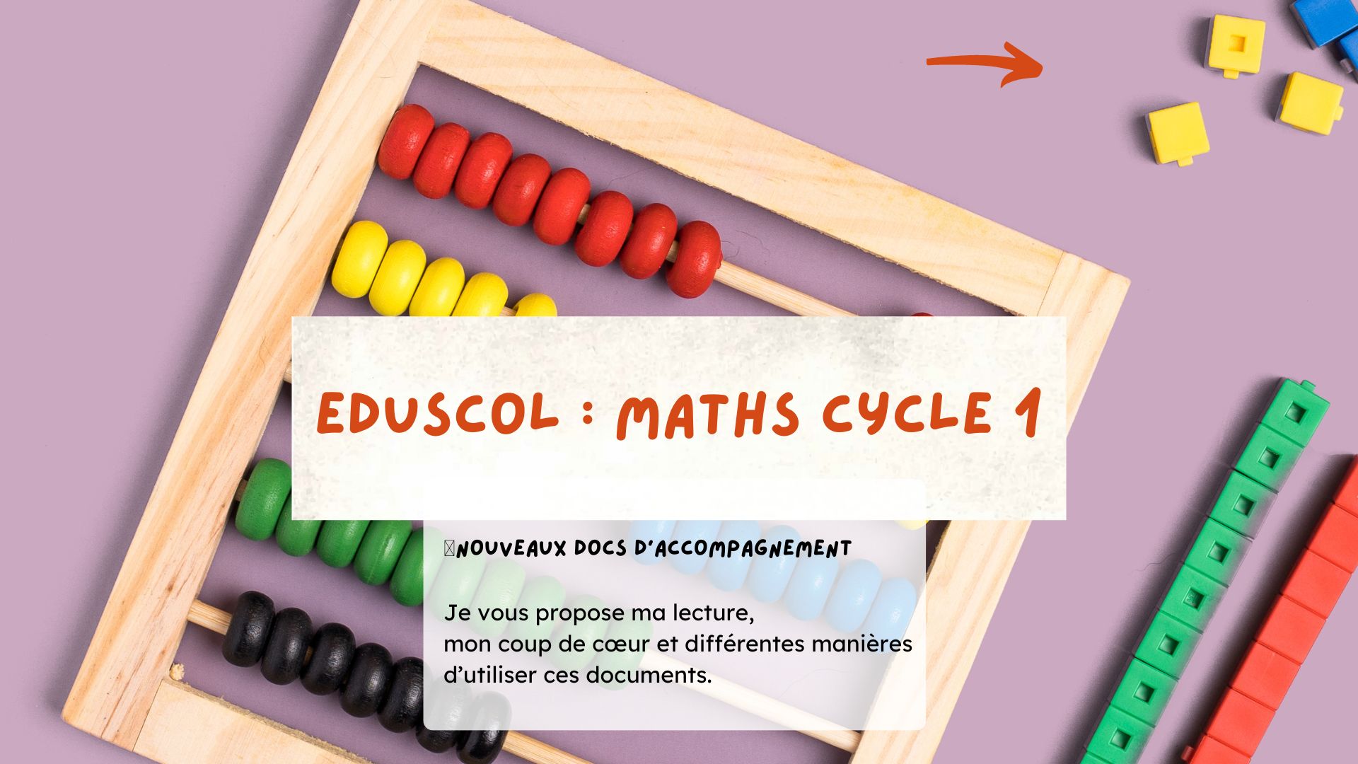 Lecture et analyse : documents Eduscol sur les mathématiques au cycle 1
