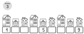 Exemple d'un exercice : les adresses des maisons