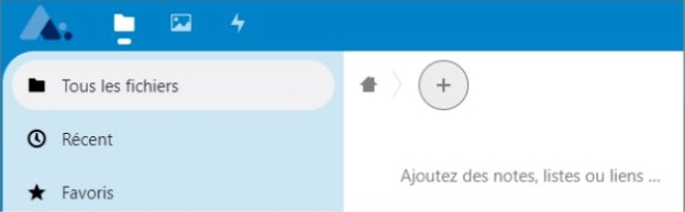 Créer un dossier dans Nuage