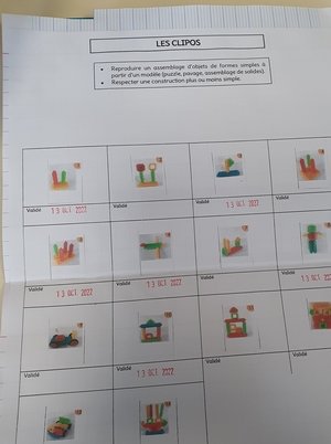 Exemple d'une page sur le suivi des clipos