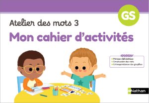 'Mon cahier d'activités' Atelier des mots 3