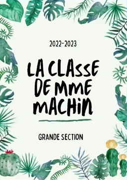 Exemple d'une affiche de présentation de la classe